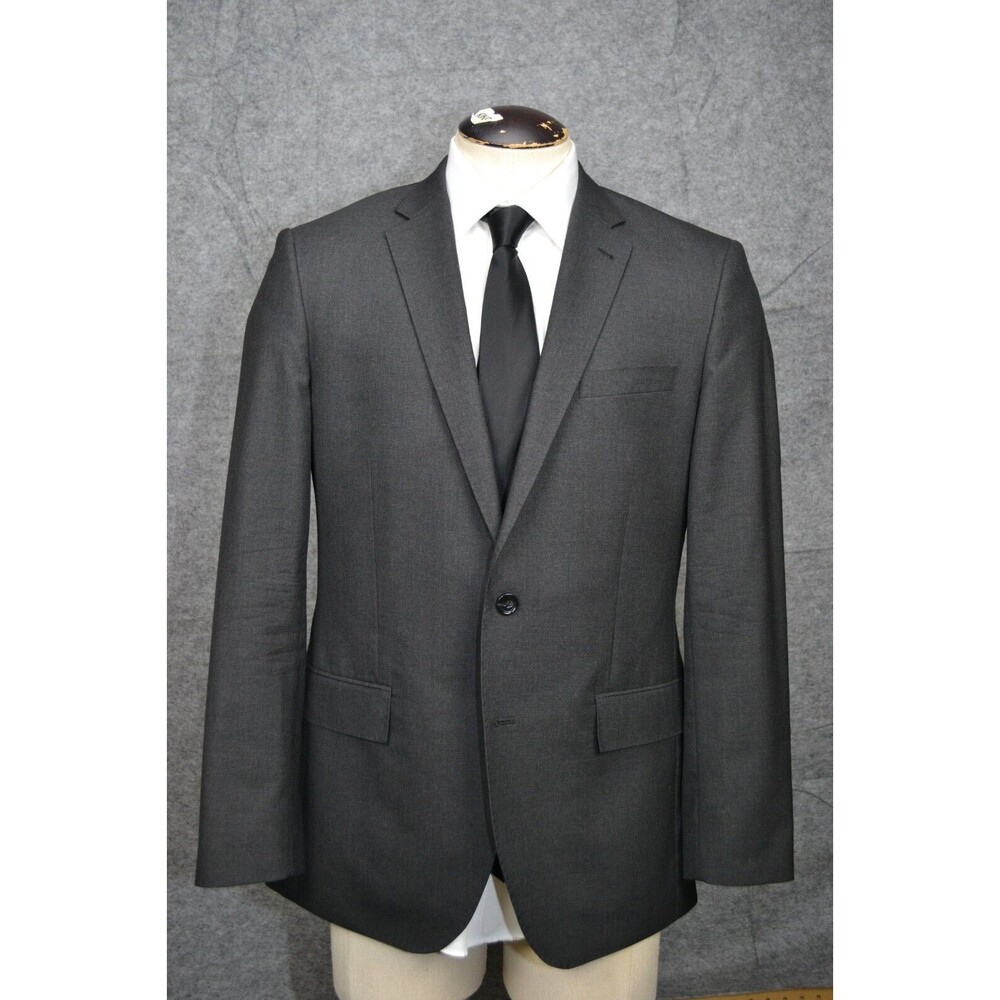 J.Crew 42R Ludlow Loro Piana Super 120 Dark Grey Italy Wool Blazer Jacket‎ 28130